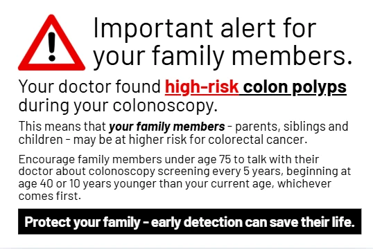 Crc Screening Card